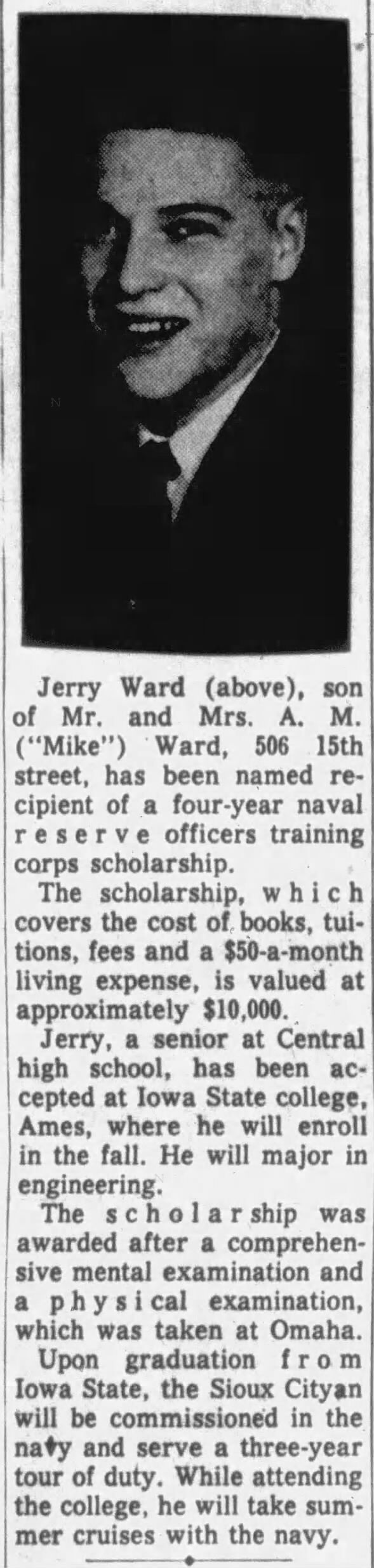 Clipping from Sioux City Journal